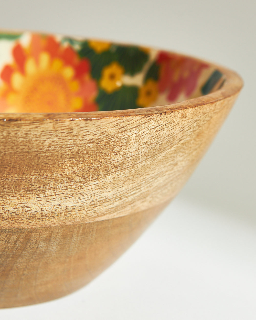 Marigold Large Snack Bowl | Wood