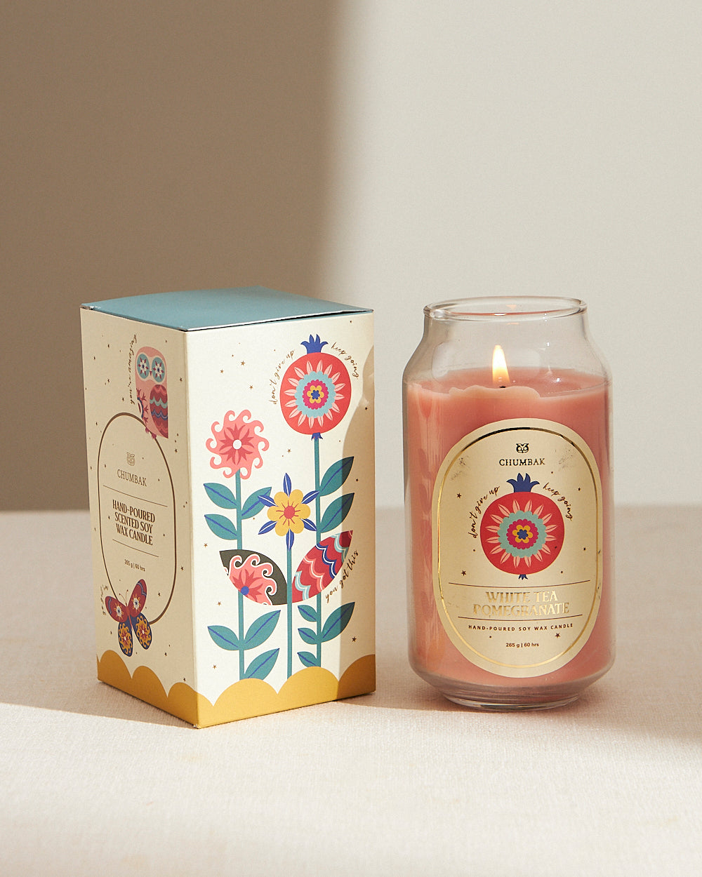 White Tea & Pomegranate Soy Wax Candle