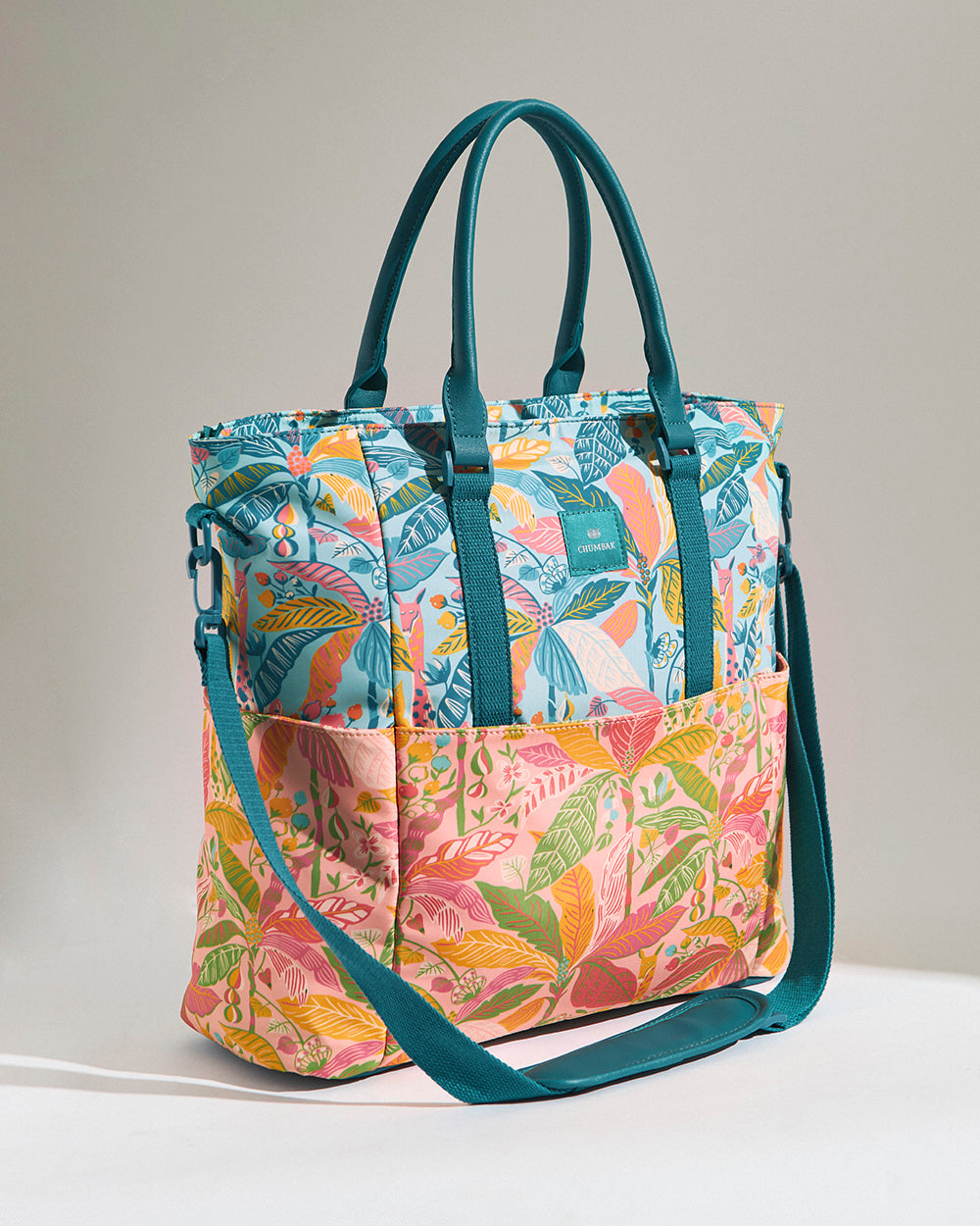 Travel Tote | Large Sized | Adjustable Cross Body Strap | Water Resistant Fabric