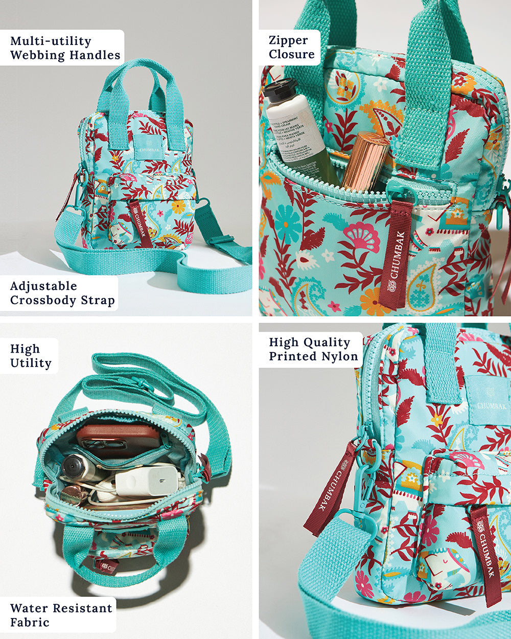 Explorer Sling-cum-Handbag | Paisley Tusker