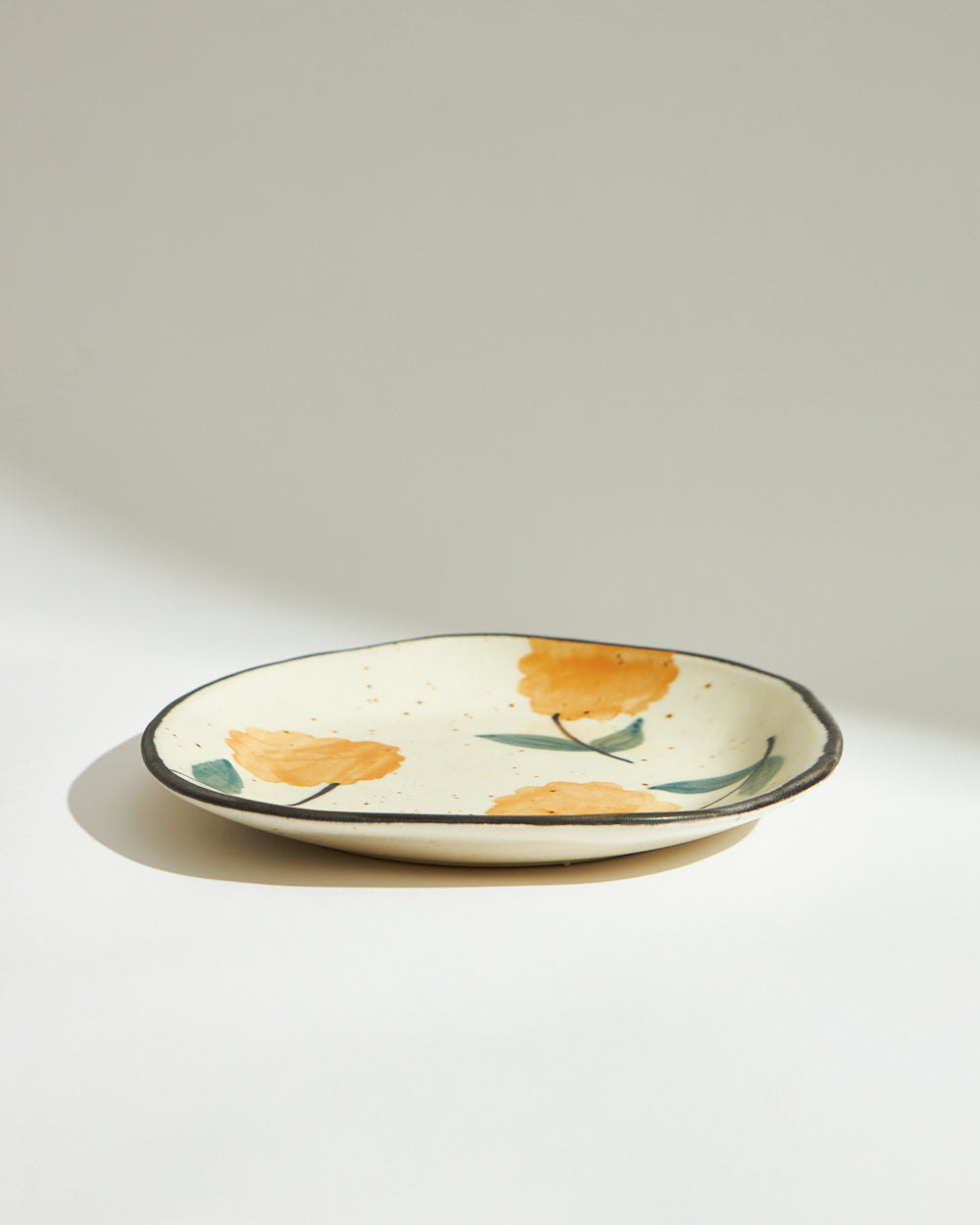 Marigold Quarter Plate | Handpainted Stoneware