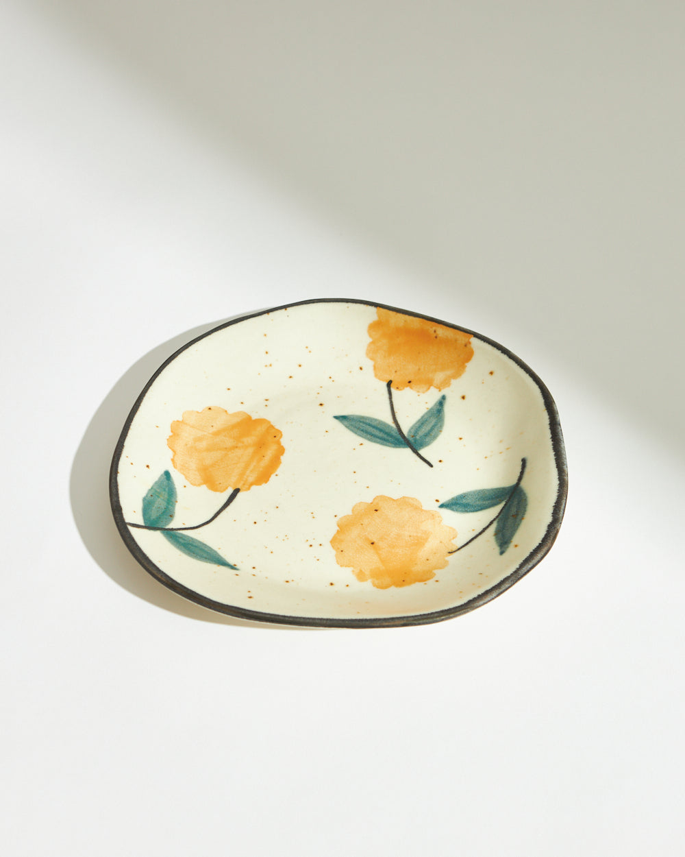 Marigold Quarter Plate | Handpainted Stoneware