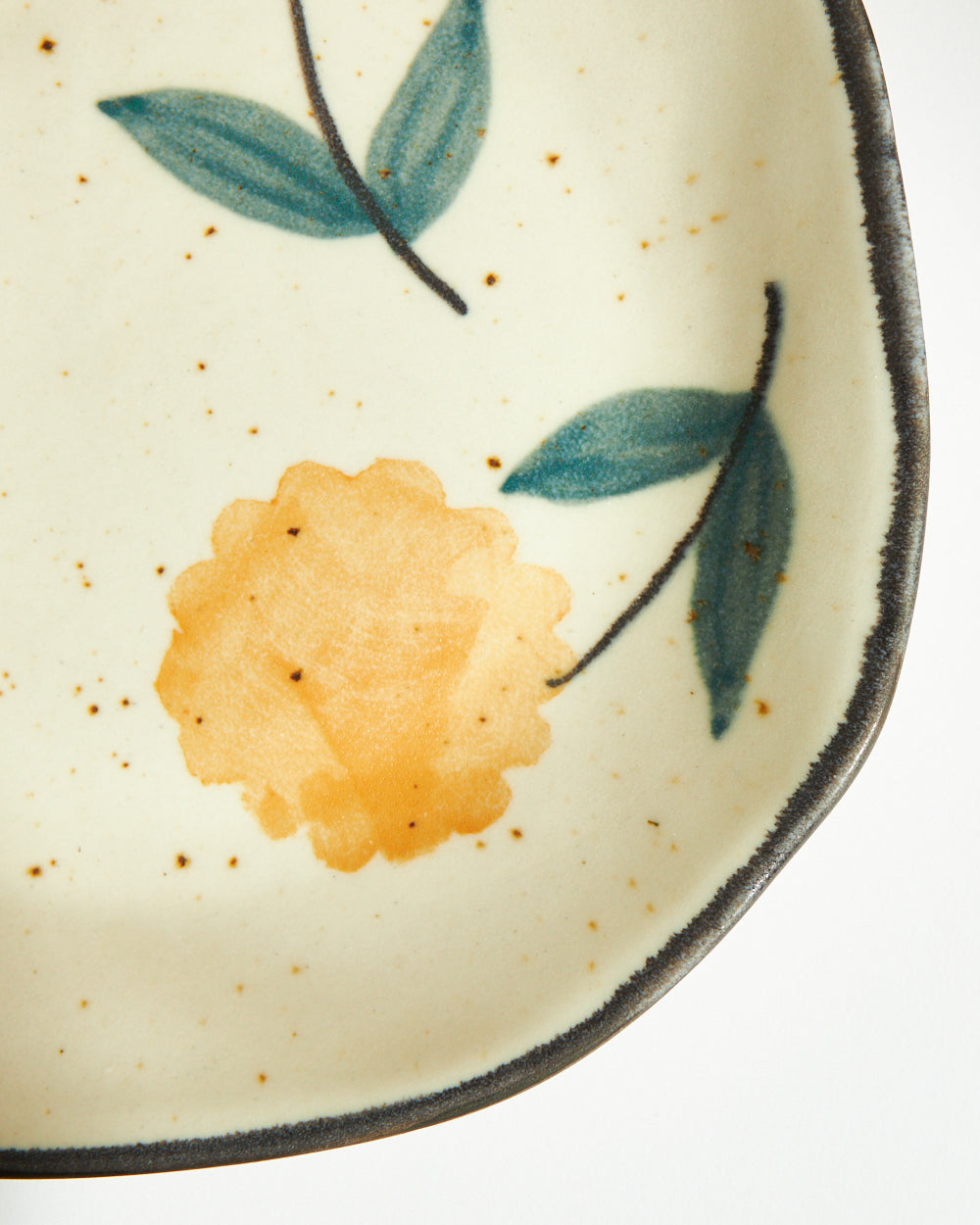 Marigold Quarter Plate | Handpainted Stoneware