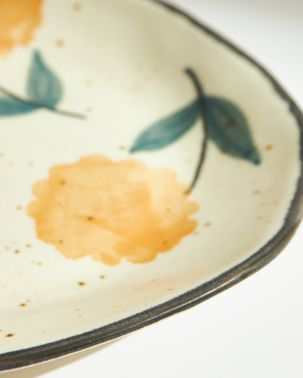 Marigold Quarter Plate | Handpainted Stoneware