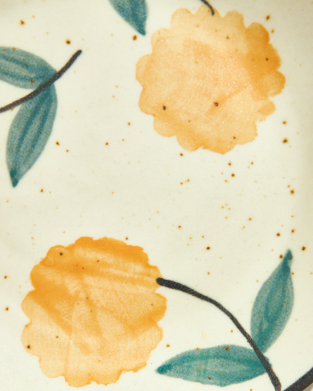 Marigold Quarter Plate | Handpainted Stoneware