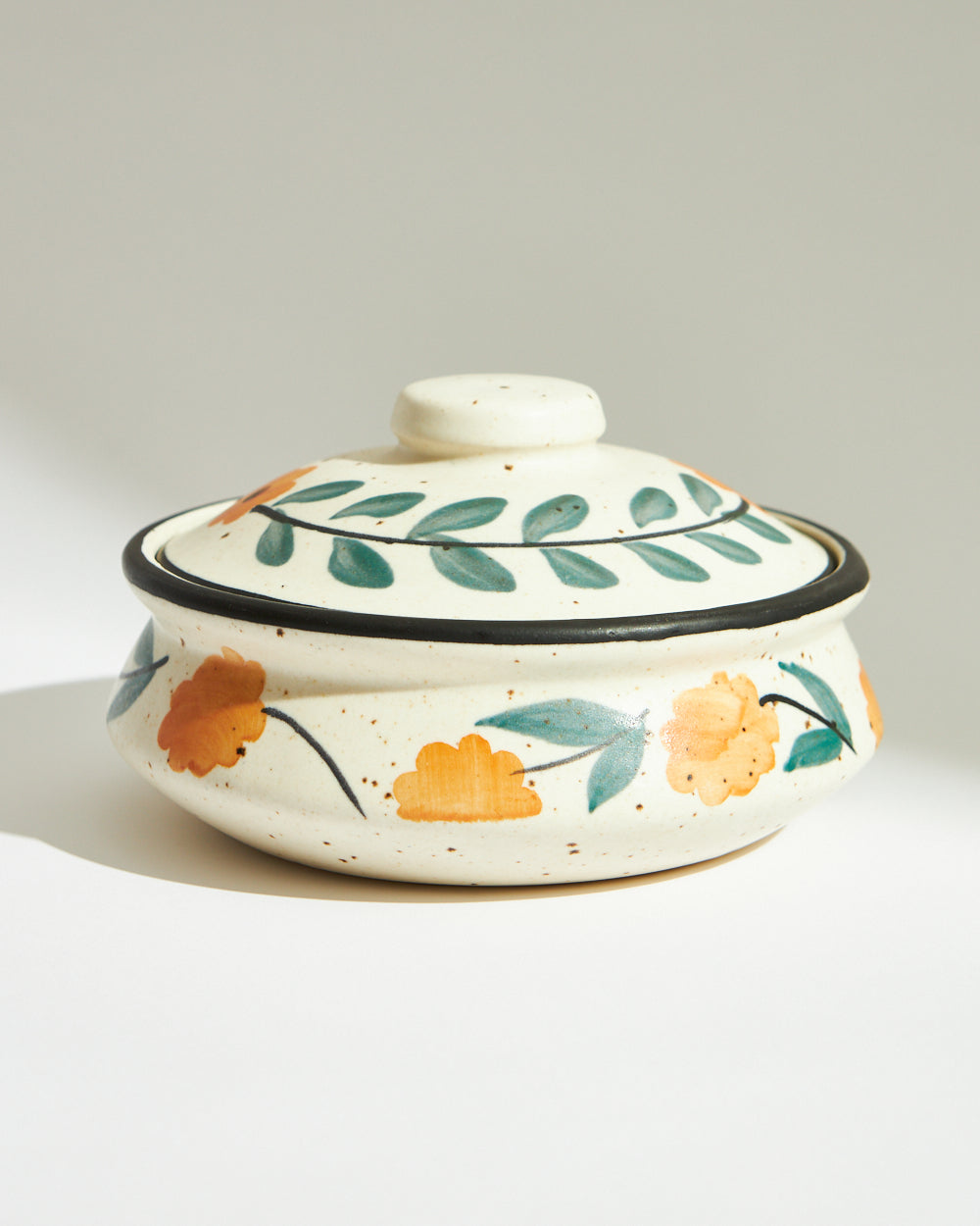 Marigold Casserole | Handpainted Stoneware