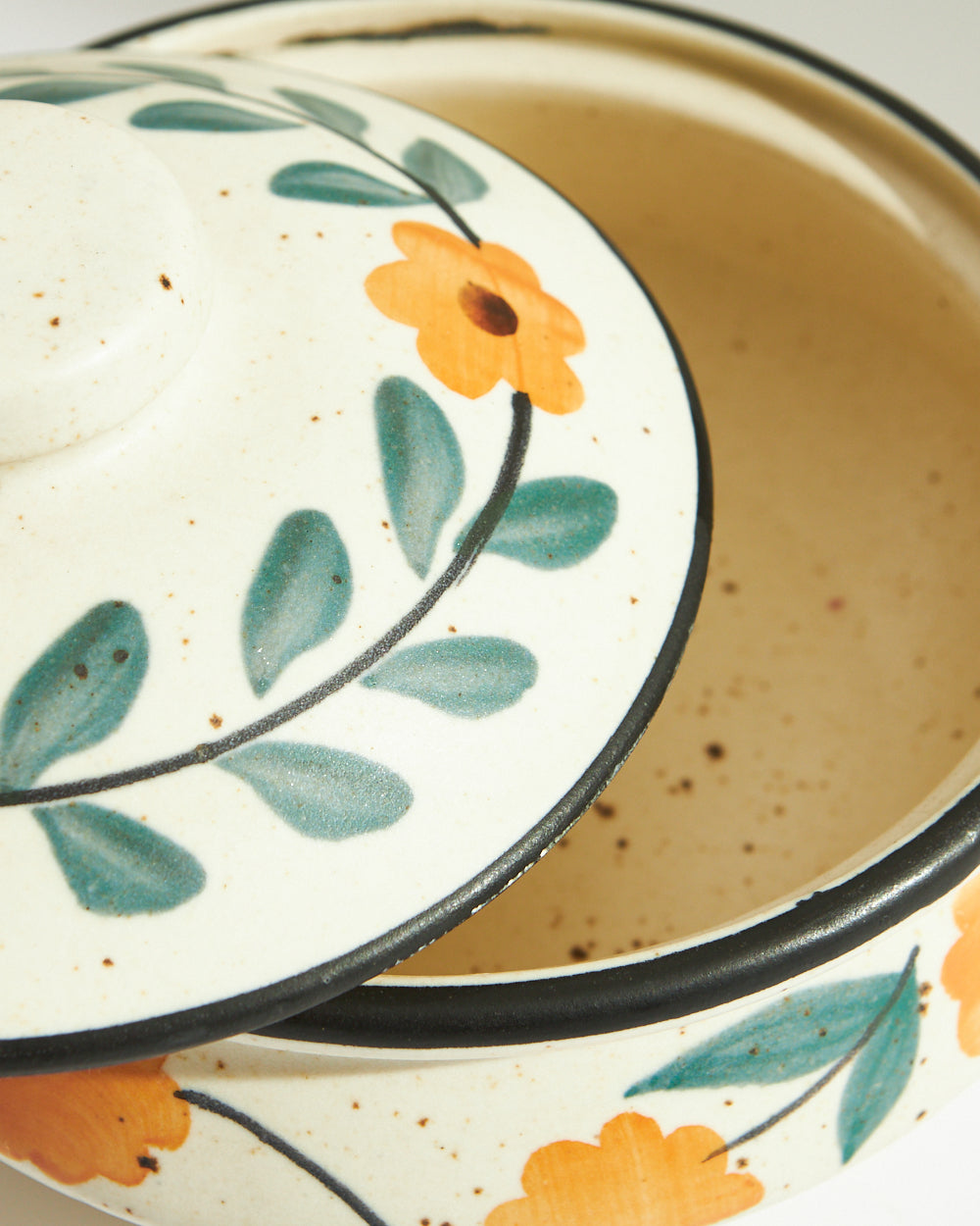 Marigold Casserole | Handpainted Stoneware