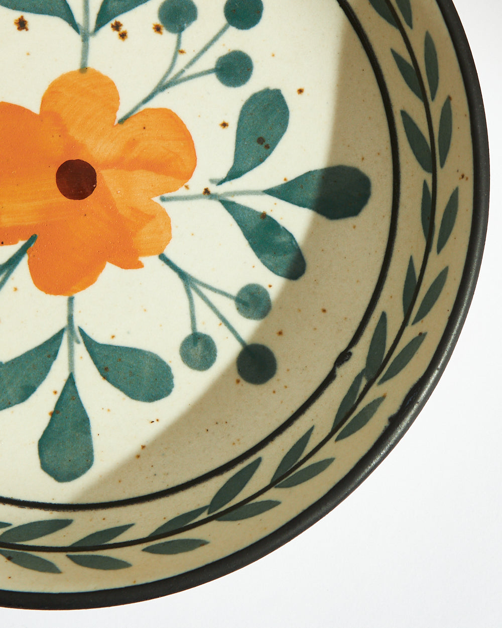 Marigold Pasta Dish | Handpainted Stoneware