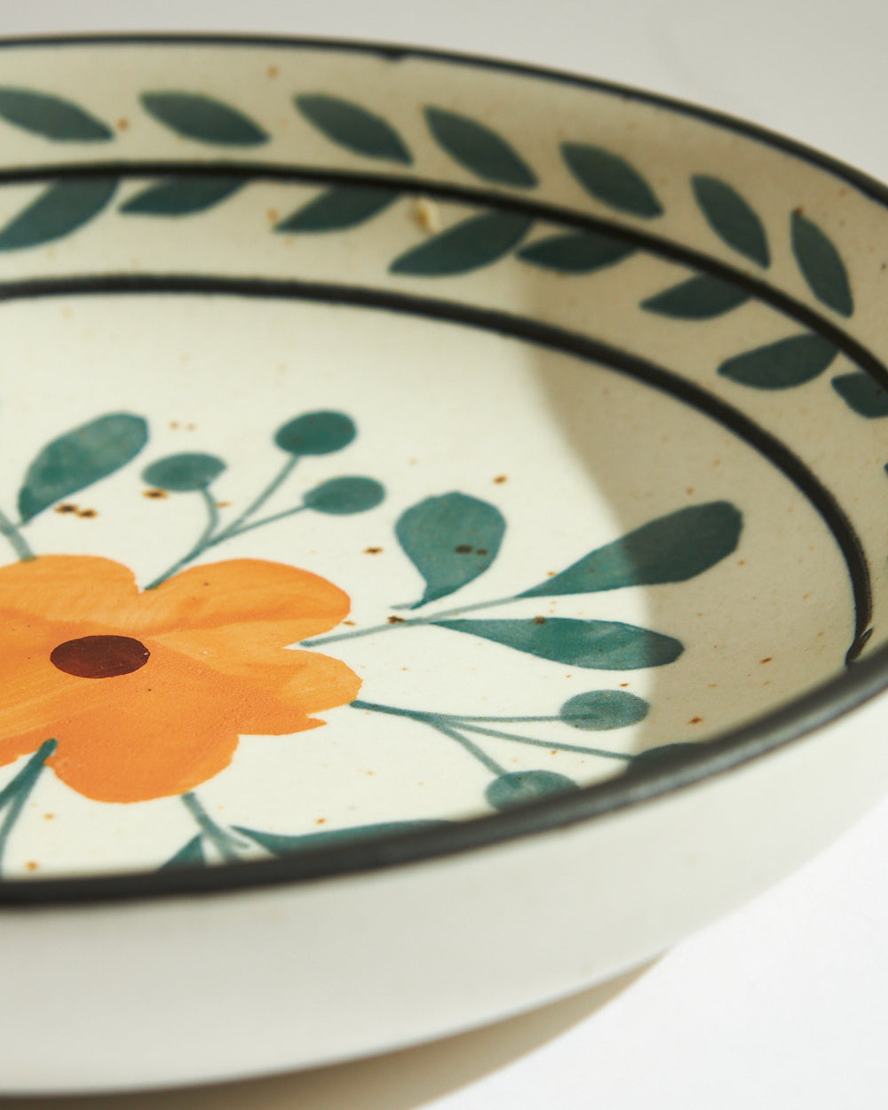 Marigold Pasta Dish | Handpainted Stoneware