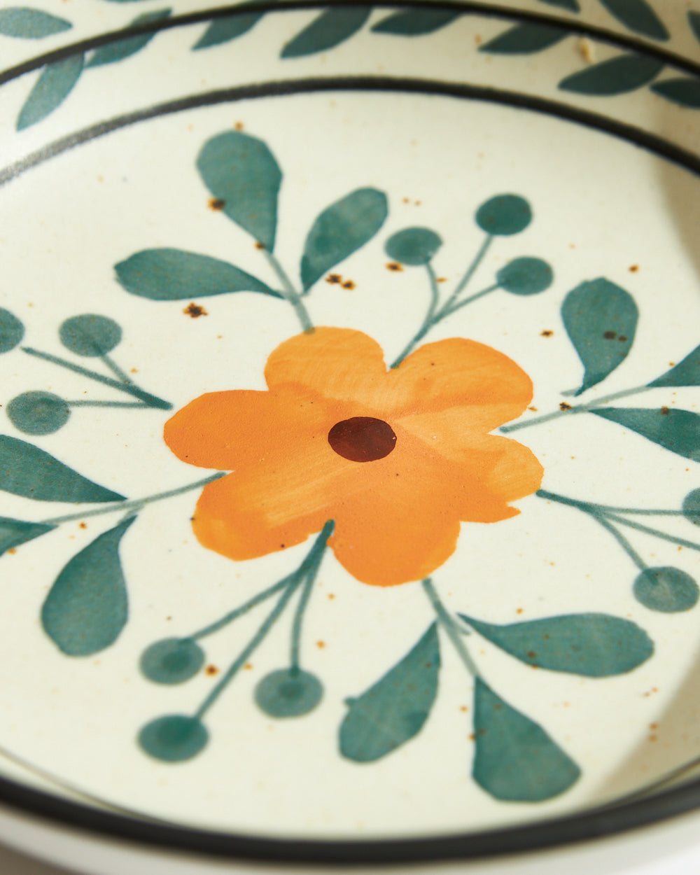 Marigold Pasta Dish | Handpainted Stoneware