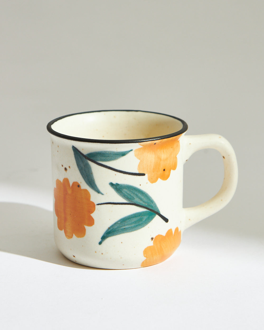 Marigold Mug| Handpainted Stoneware