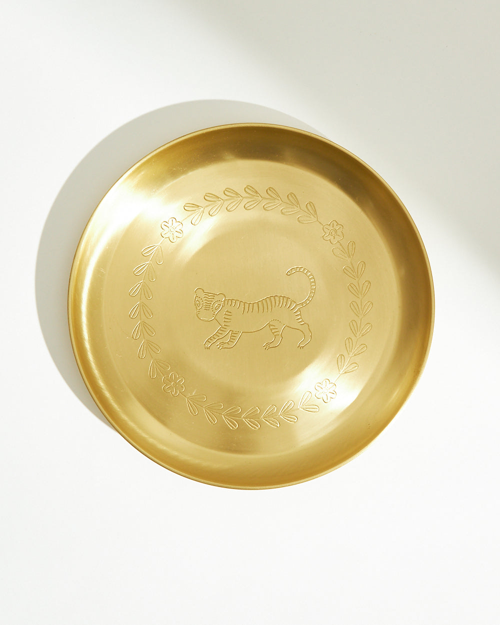 Marigold Royal Tiger Brass Thali