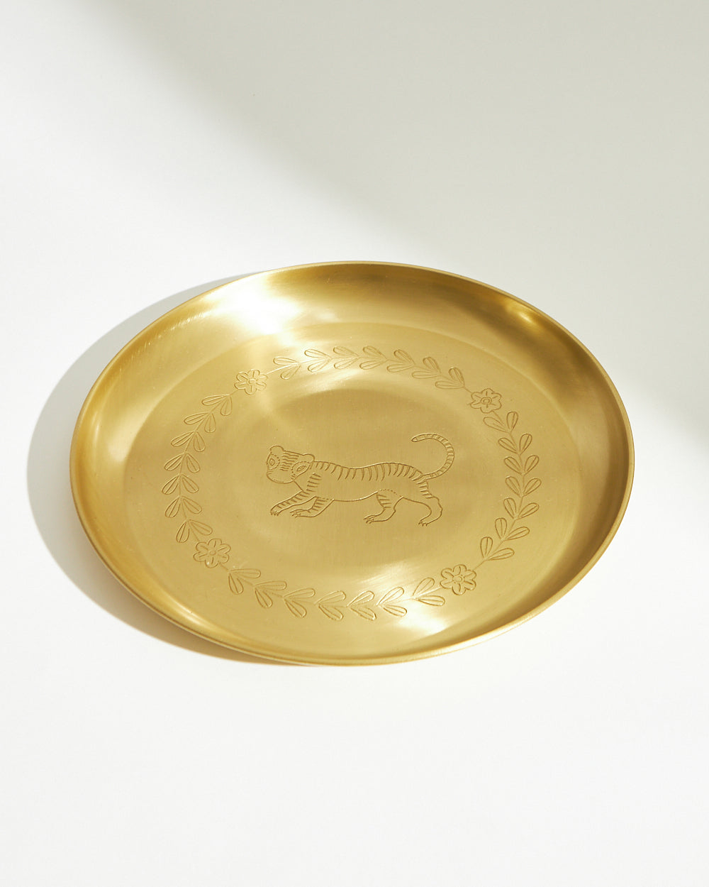 Marigold Royal Tiger Brass Thali