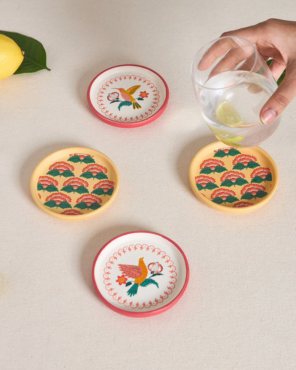 Bahaar Coasters | Set Of 4