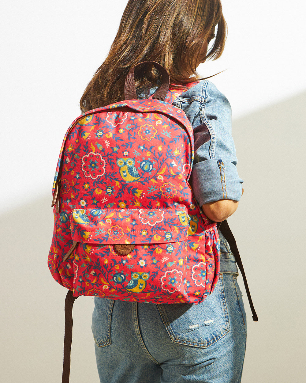 Teal by Chumbak Bukhara Blooms Backpack