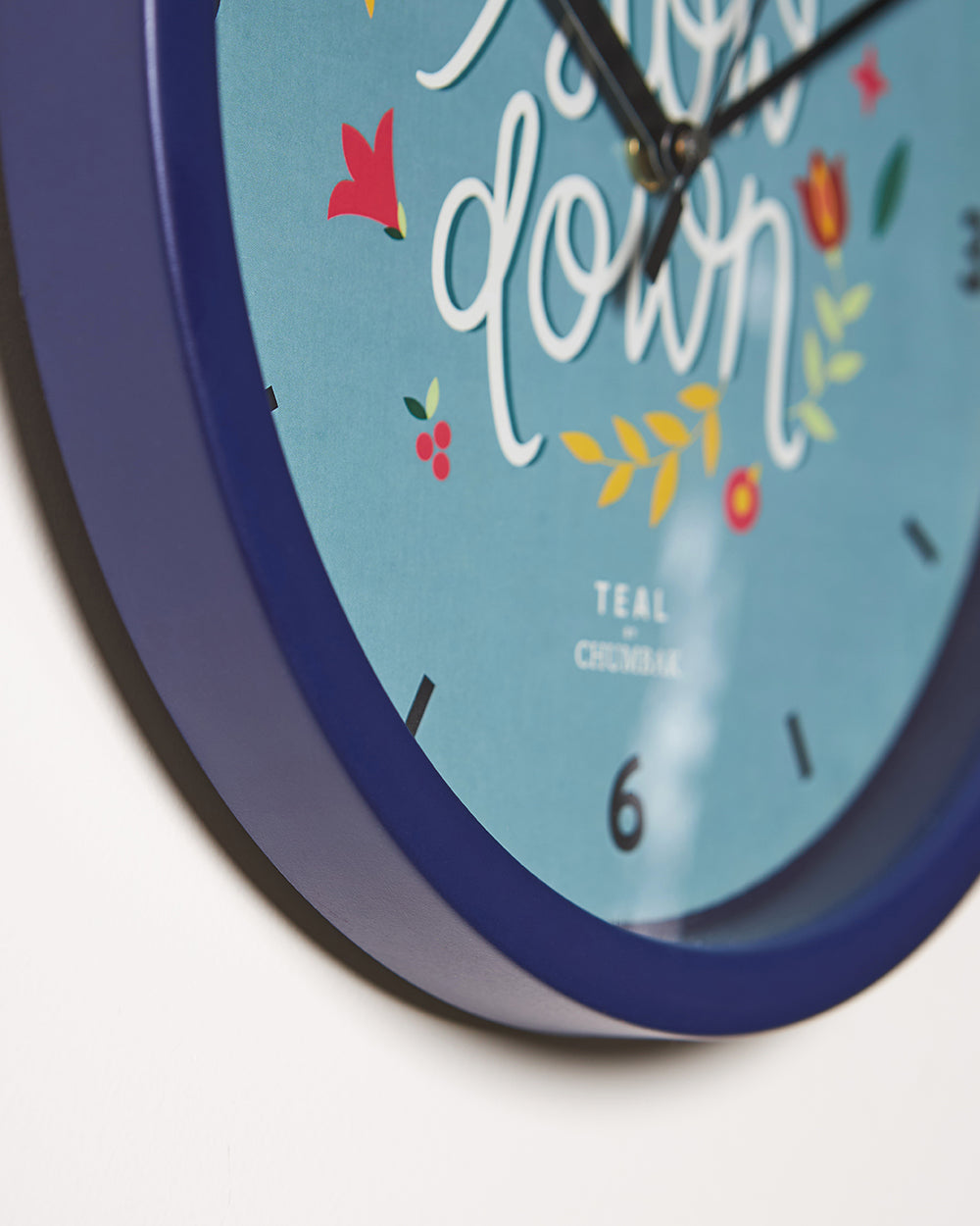 Teal by Chumbak | Slow Down Wall Clock | 11 inch