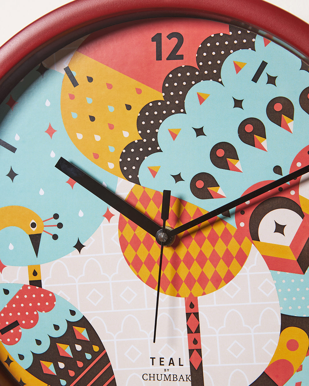 Teal by Chumbak Wall Clocks | 11 inch| Silent Sweep movement
