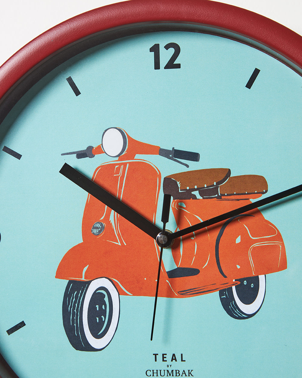 Teal by Chumbak Wall Clocks | 11 inch| Silent Sweep movement