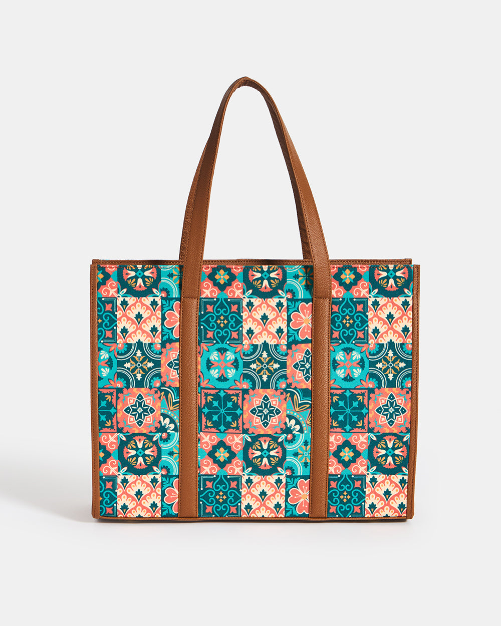 Teal by Chumbak | Moroccan Tiles Canvas Tote