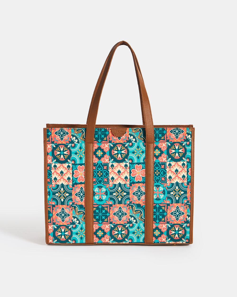 Teal by Chumbak | Moroccan Tiles Canvas Tote