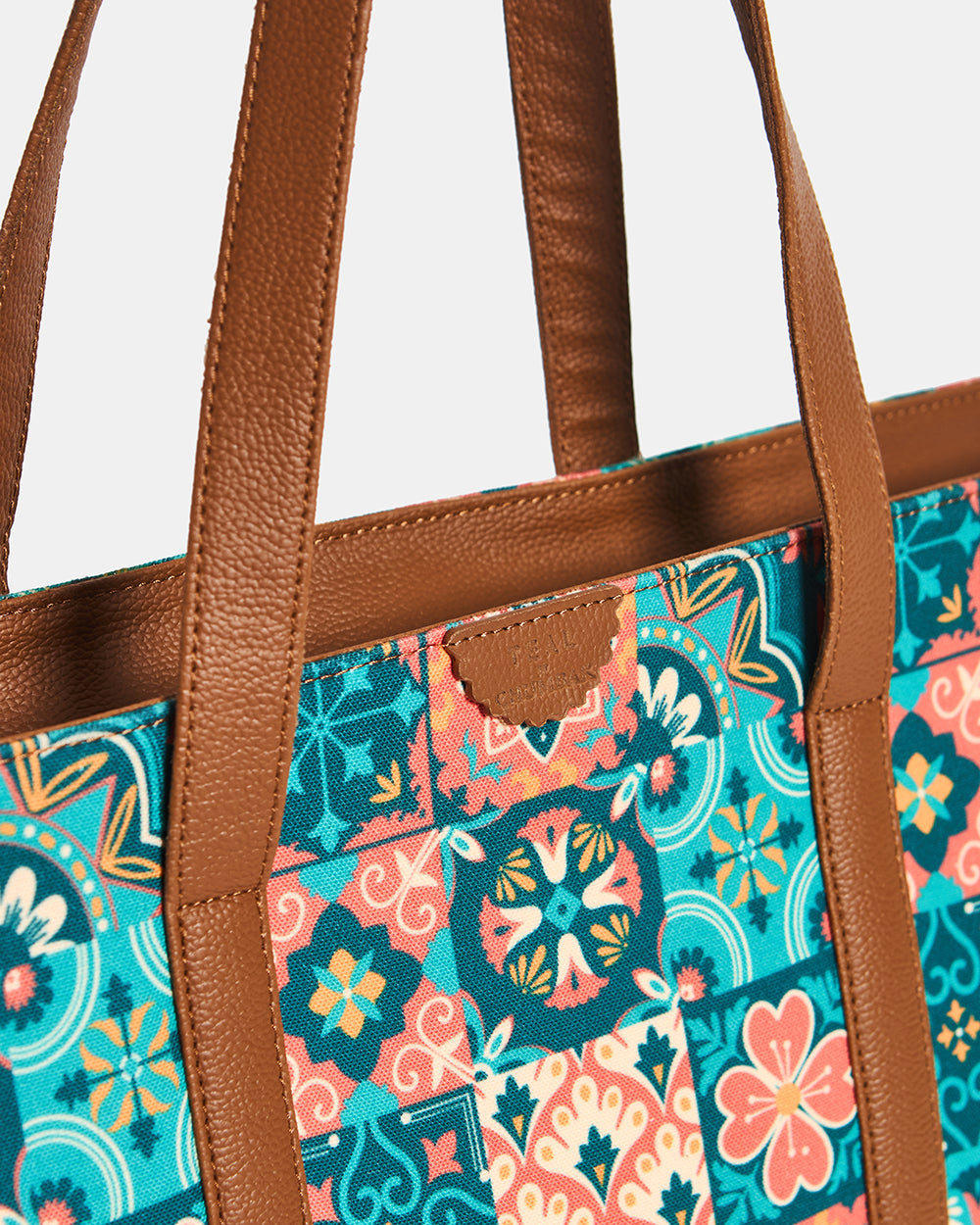 Teal by Chumbak | Moroccan Tiles Canvas Tote