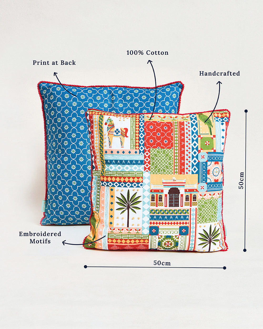 Tiruvila Cushion Cover, 20"