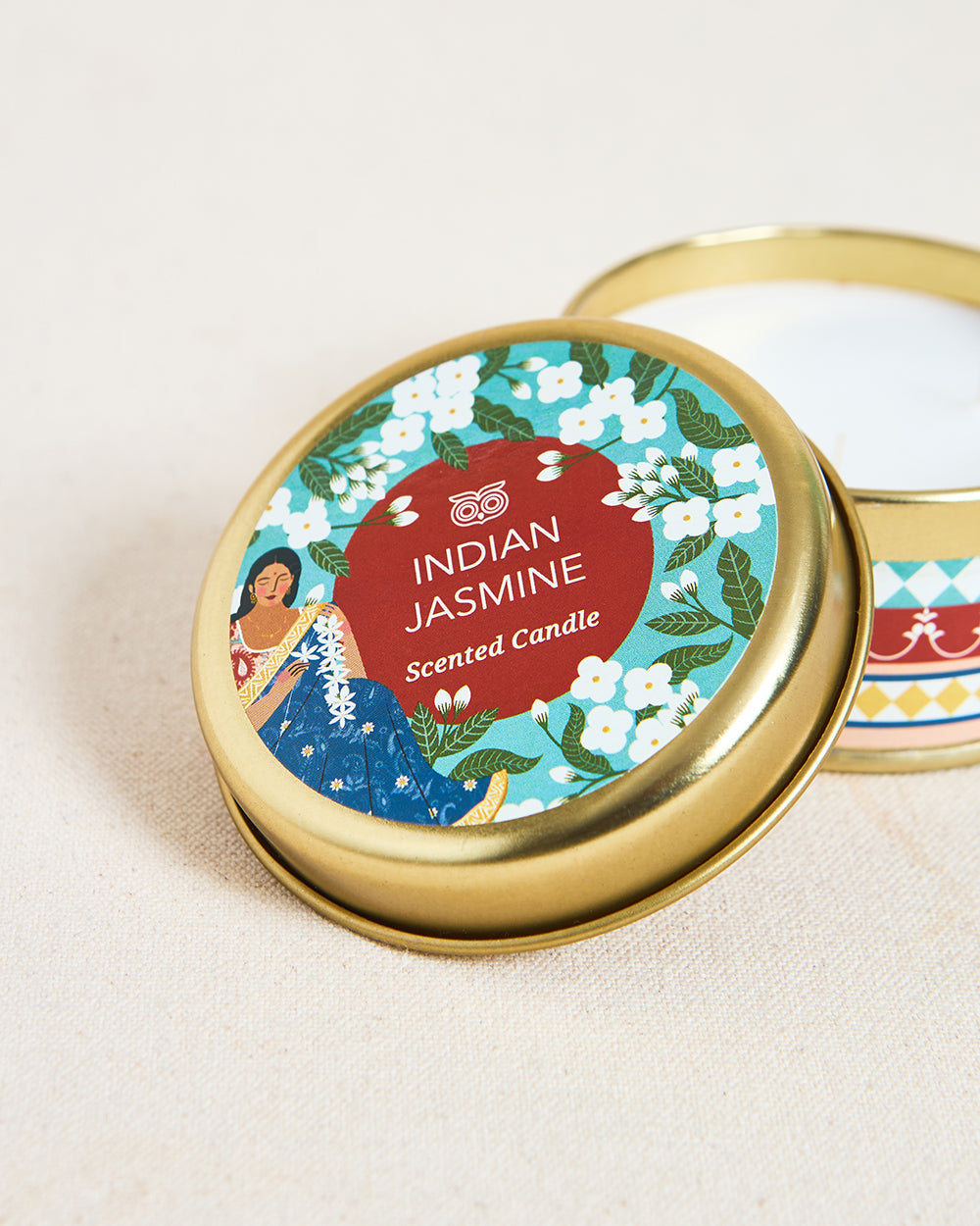 Indian Jasmine Candle Tin