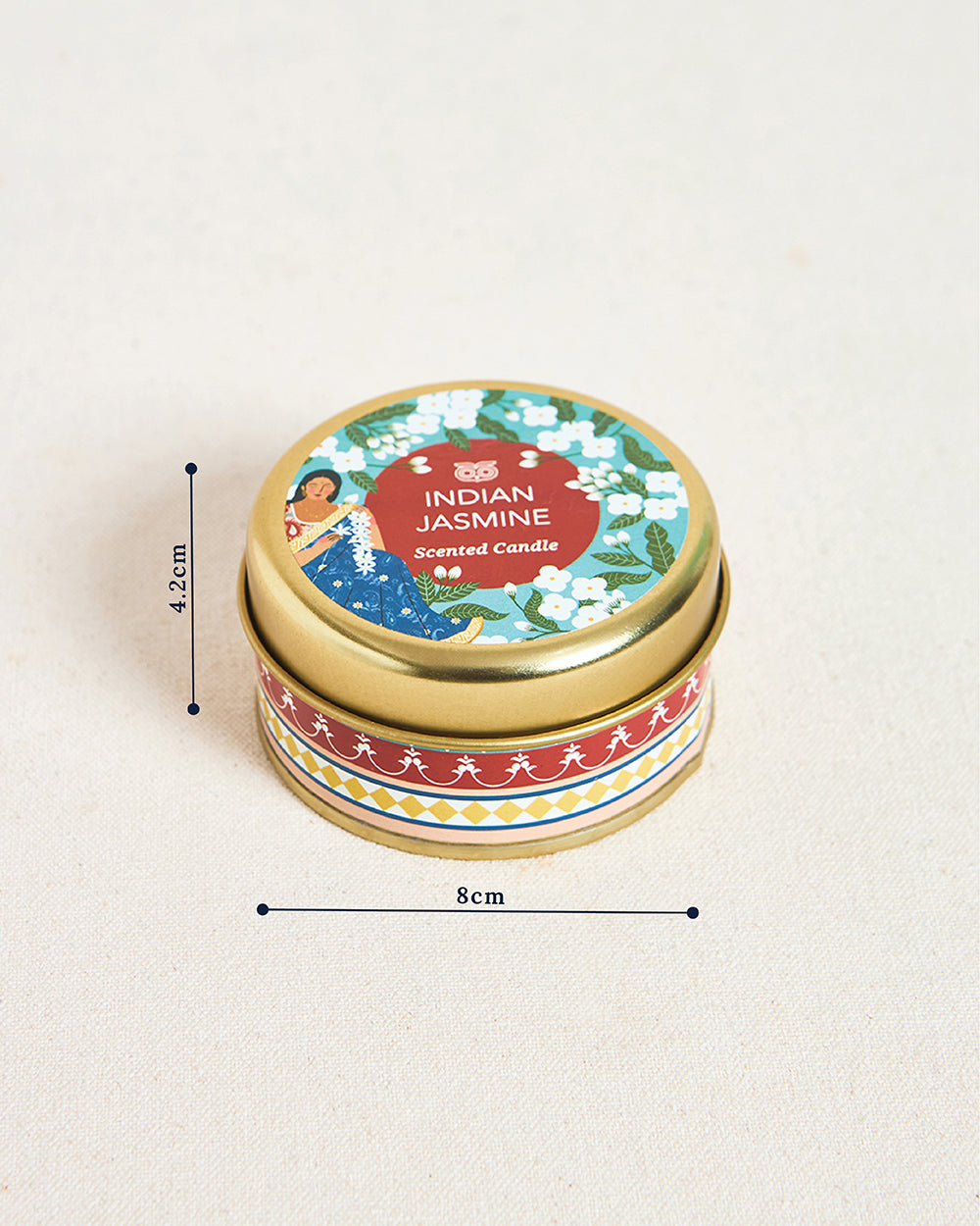 Indian Jasmine Candle Tin