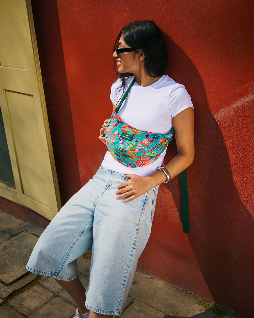 Trippy Half Moon Shoulder Bag - Jaipurscape