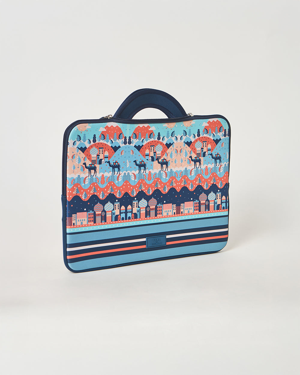Teal by Chumbak Desert Caravan Laptop Sleeve, 13"