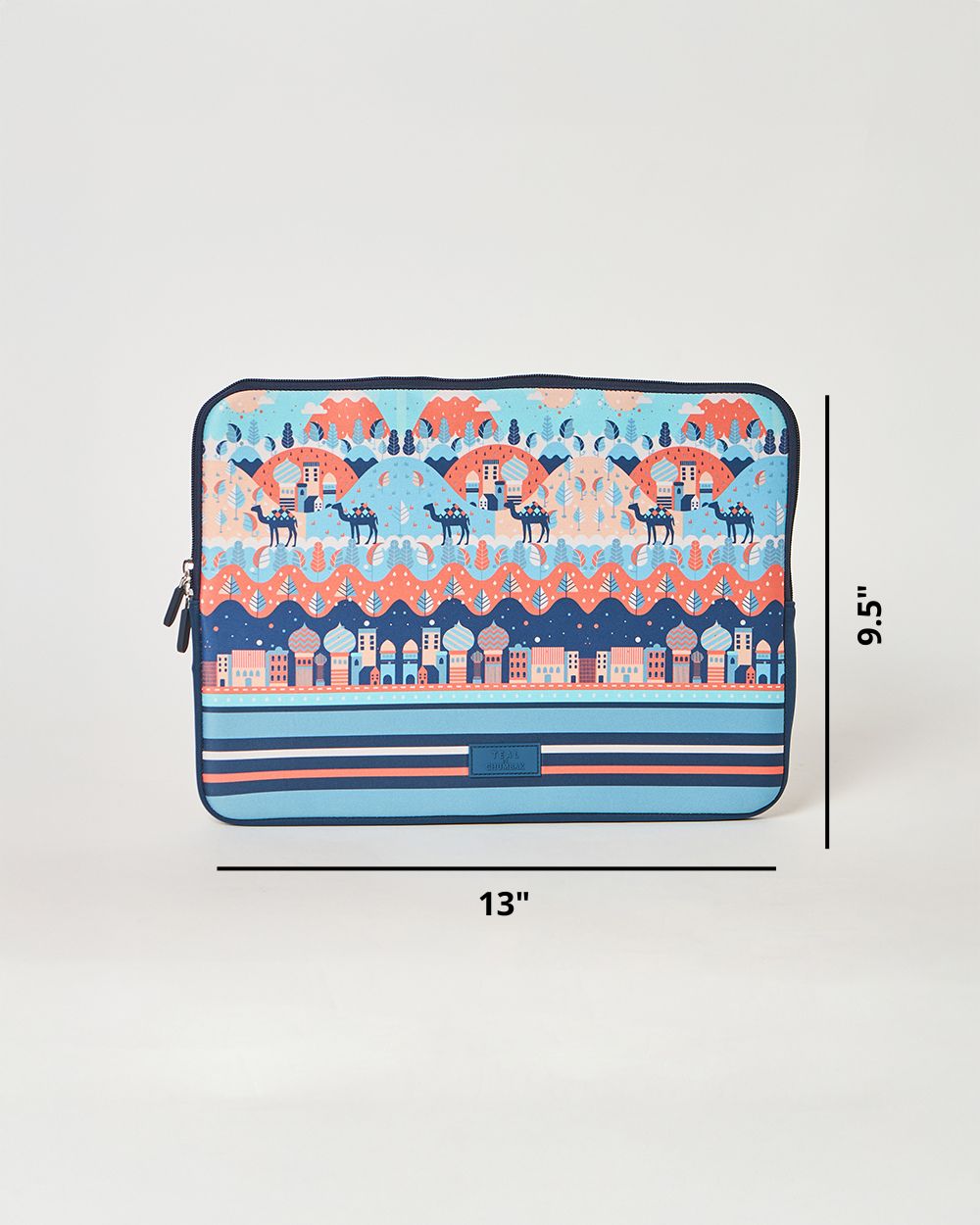 Teal by Chumbak Desert Caravan Laptop Sleeve, 13"