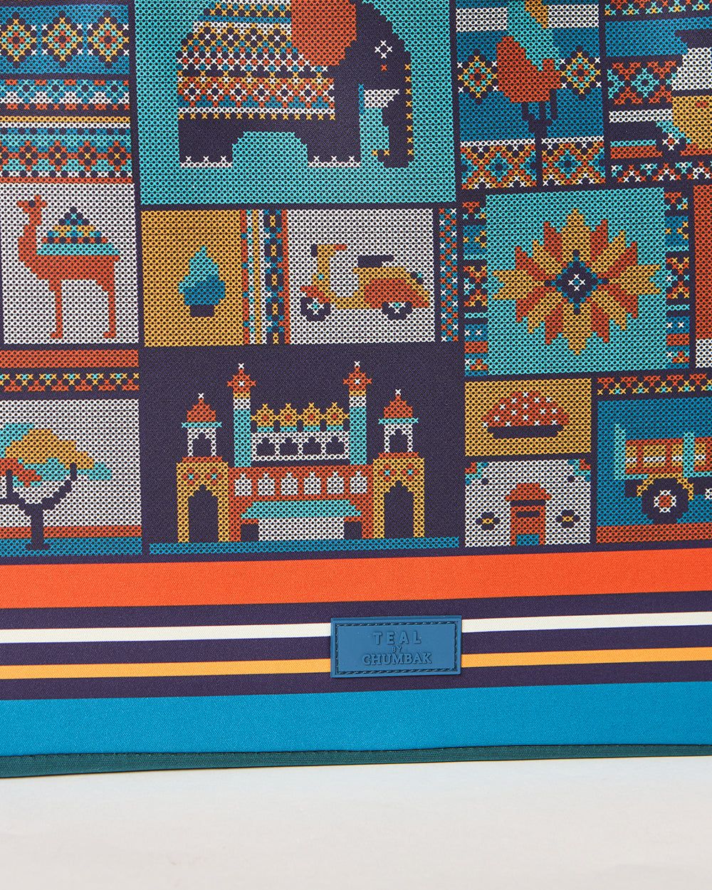 Teal by Chumbak Folk Tales Laptop Sleeve, 13"