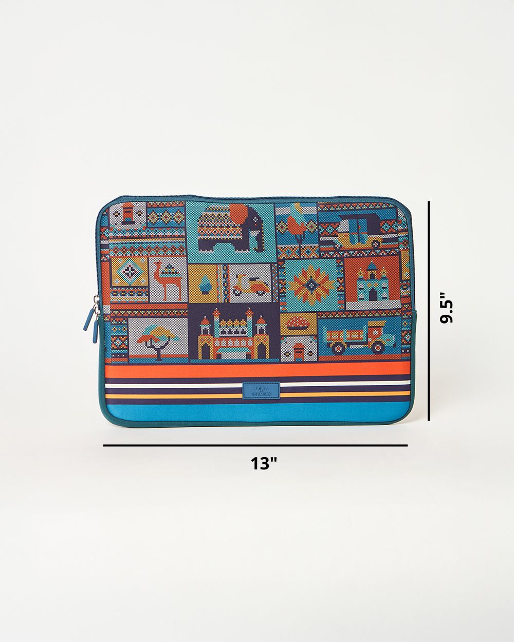 Teal by Chumbak Folk Tales Laptop Sleeve, 13"