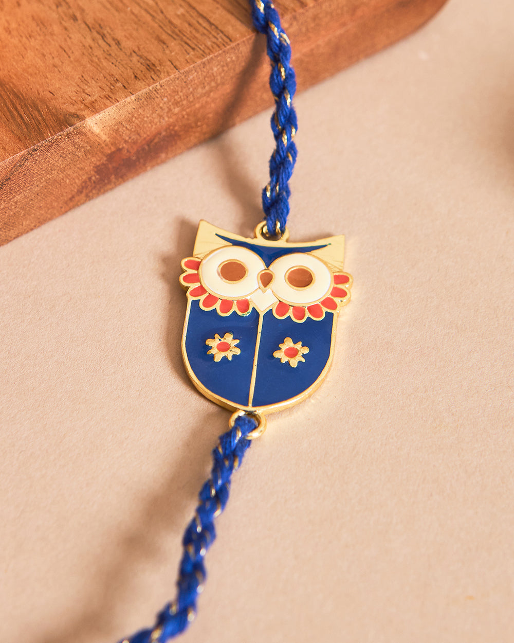Owl-some  Rakhi - Brass Motif