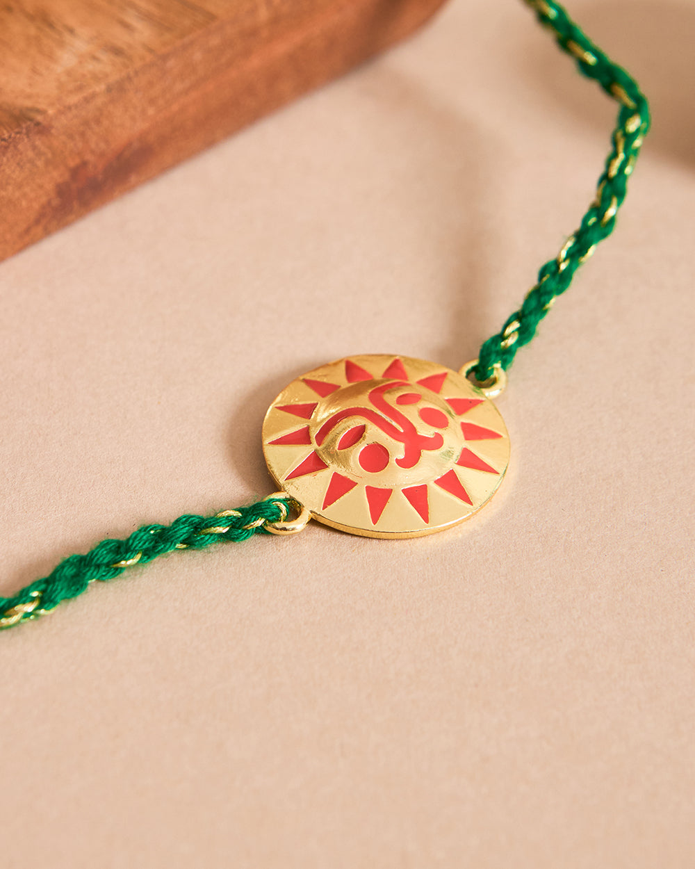 Surya Rakhi - Brass Motif