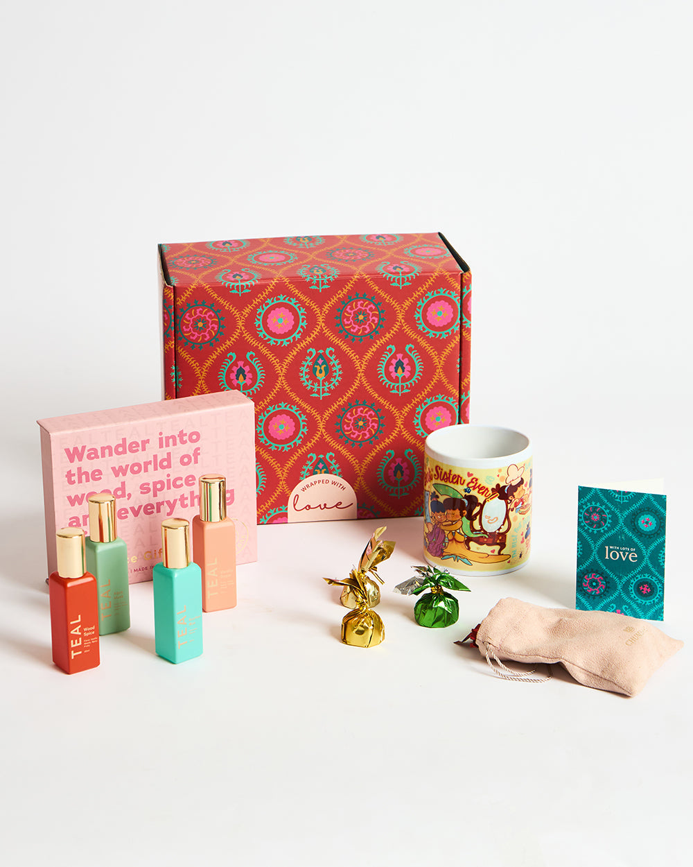 Scent & Brew Gift Hamper - Set of 3 (For your Sister)