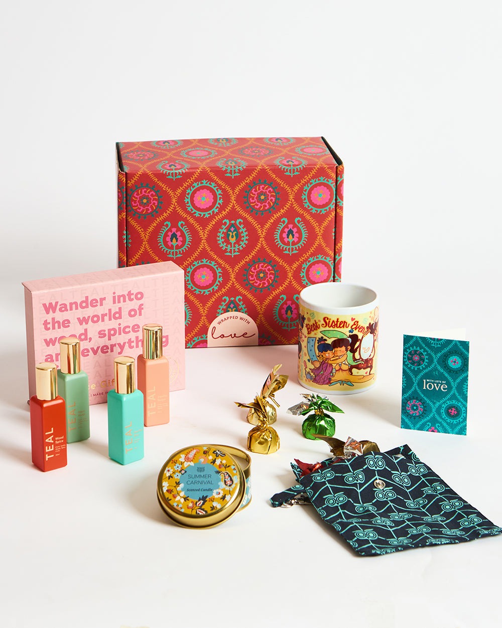 Brew & Bliss Gift Box - Set of 4 (For your Sister)