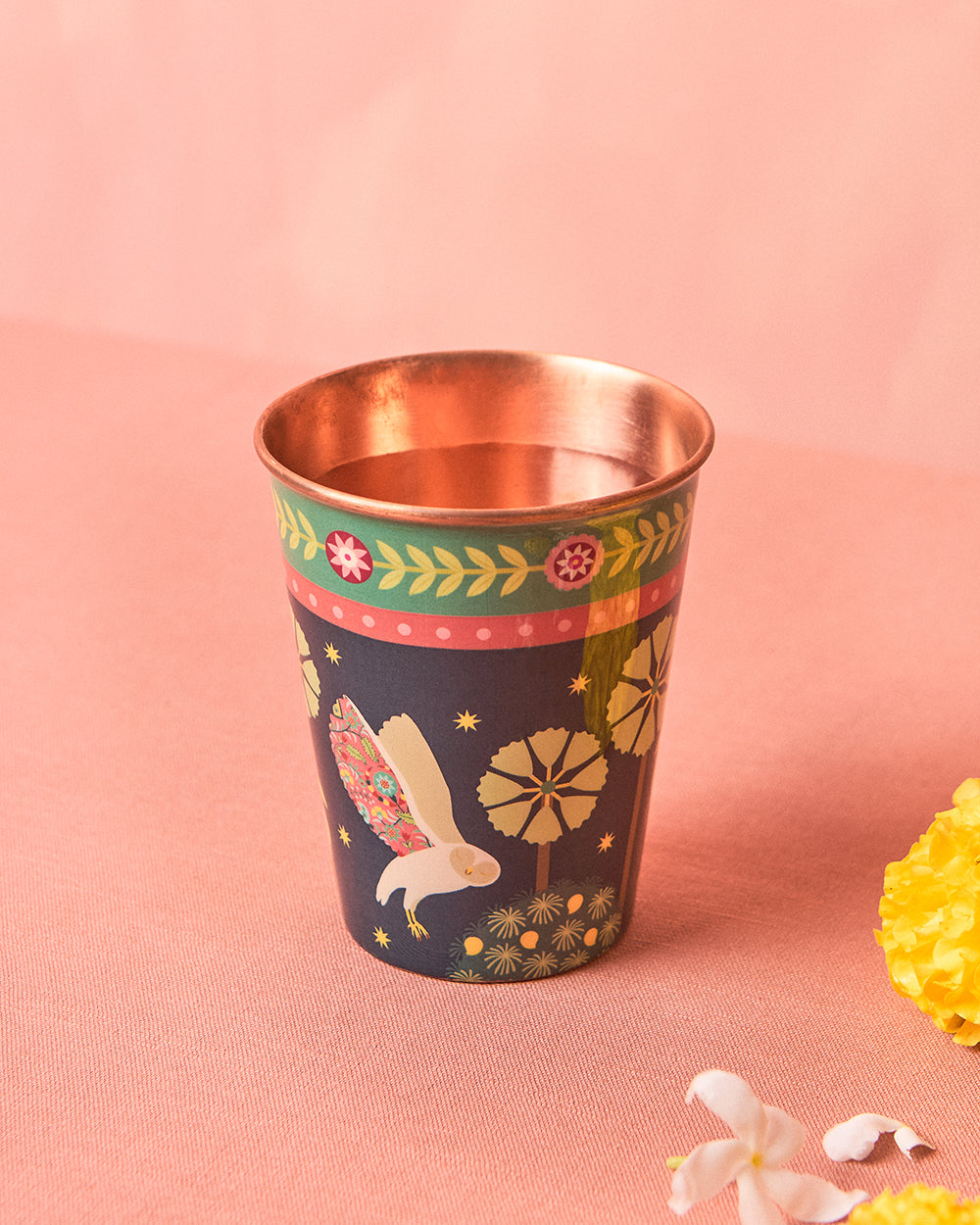 Starry Diwali Chandni Copper Tumbler - Large