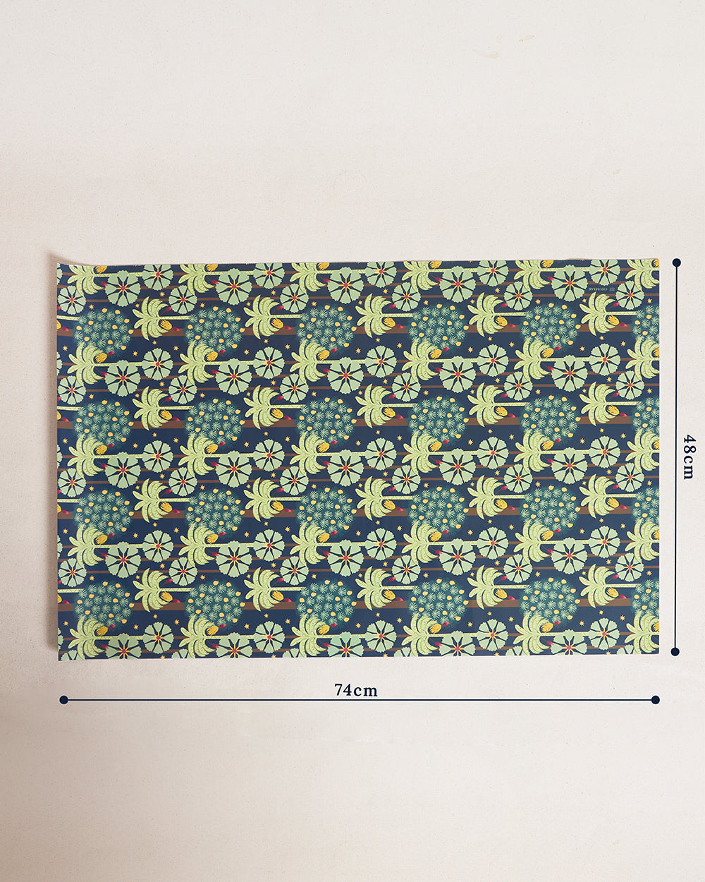 Saanjh Wrapping Sheet - Navy Blue