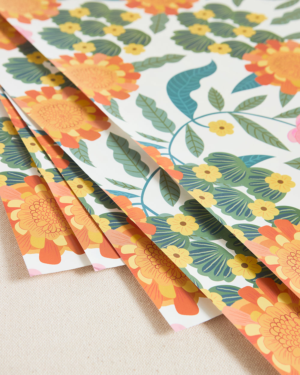 Marigold Wrapping Sheet - Set of 5