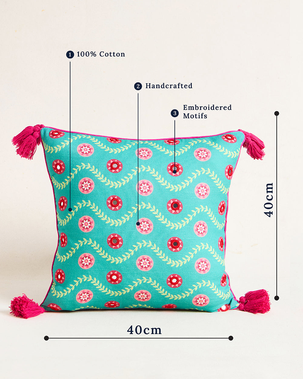 Jhilmil Cushion Cover, 16"