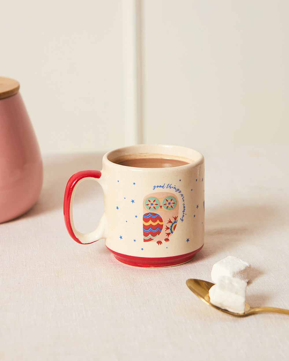 Holiday Hot Chocolate Mug - Classic Owl