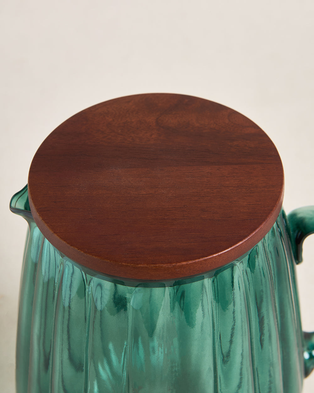 Cove Glass Pitcher with Lid, 2250ml