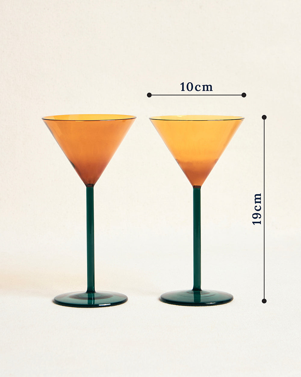 Cove Martini Glass Gift Set - Set of 2 |  160 ml