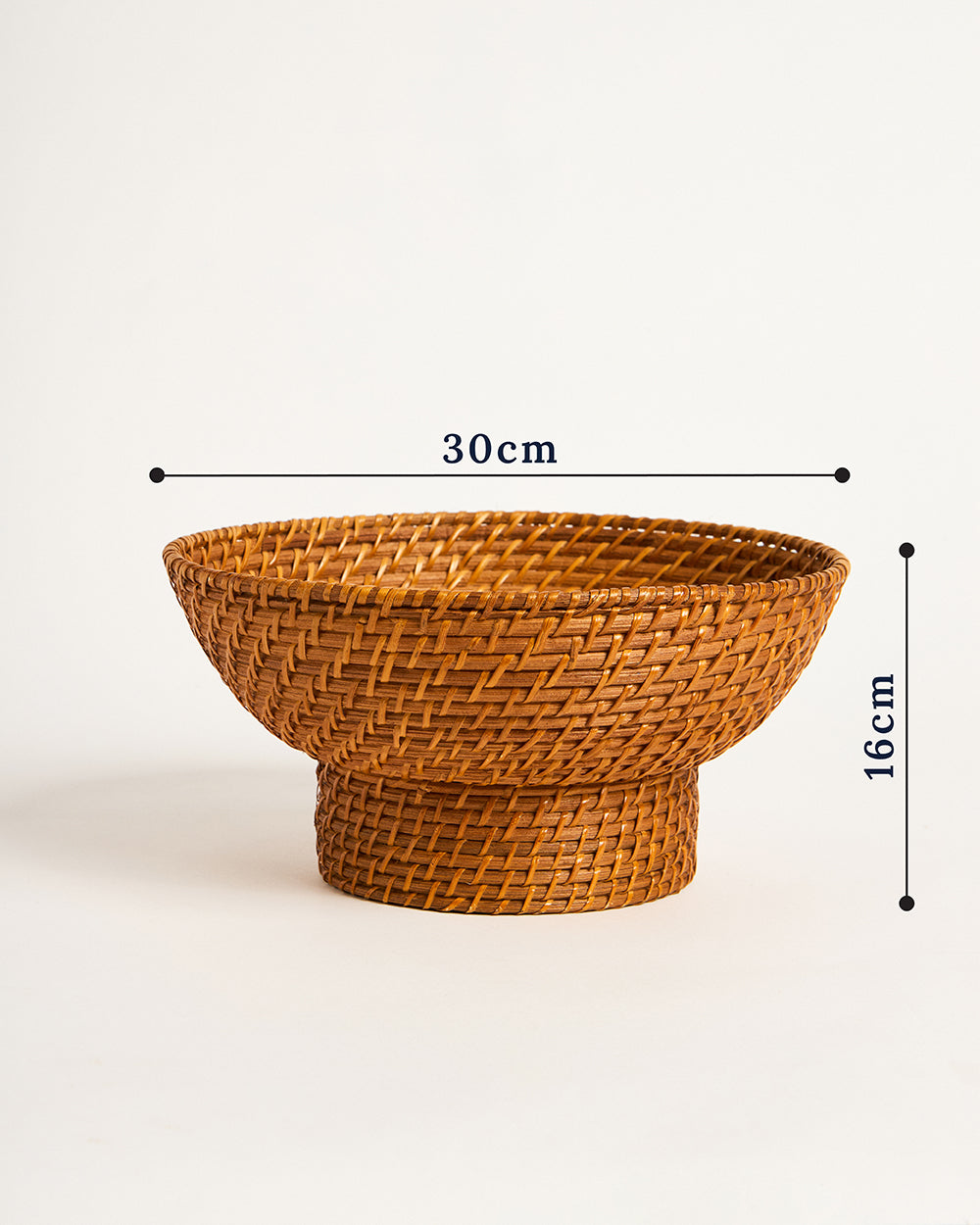 Bali Rattan Fruit Basket - 30 cm