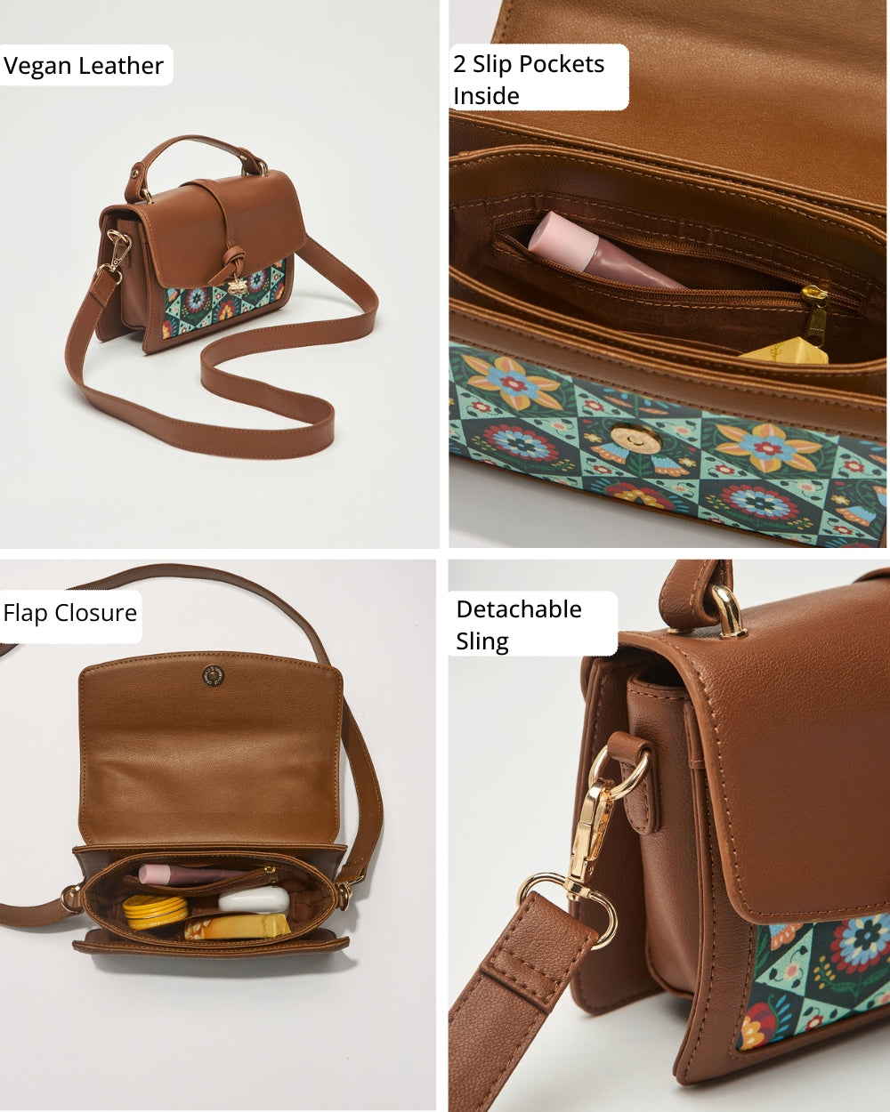 The London Satchel -  Floral | Digital Nomad