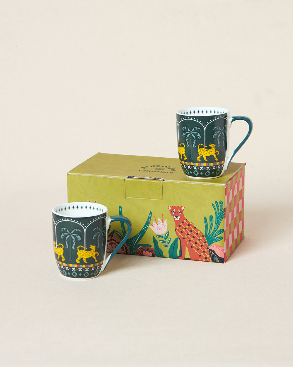Jungle SoirÃ©e Mugs Gift Set of 2 | Lost in Paradise