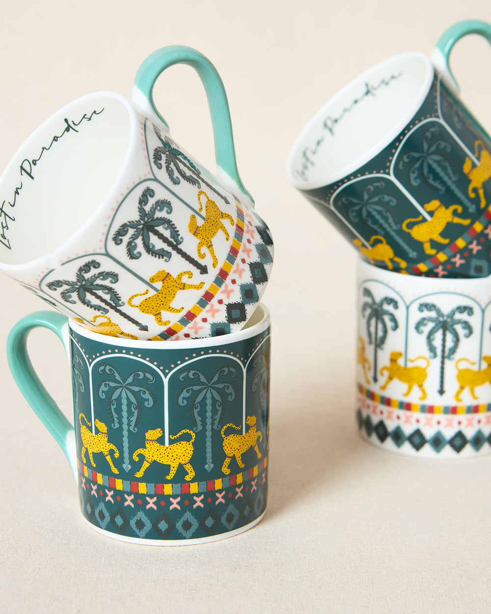 Jungle SoirÃ©e Mugs Gift Set of 6 | Lost in Paradise