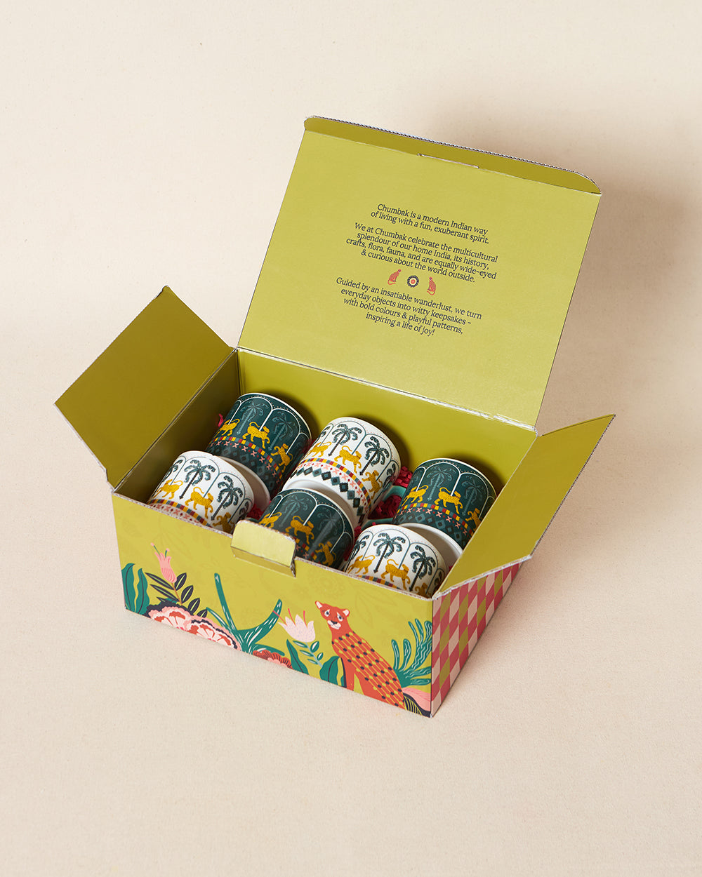 Jungle SoirÃ©e Mugs Gift Set of 6 | Lost in Paradise