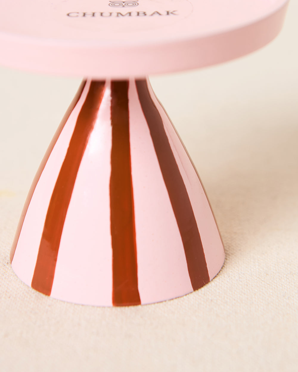 Paradise Stripes Candle Stand, Hand-painted | Lost in Paradise